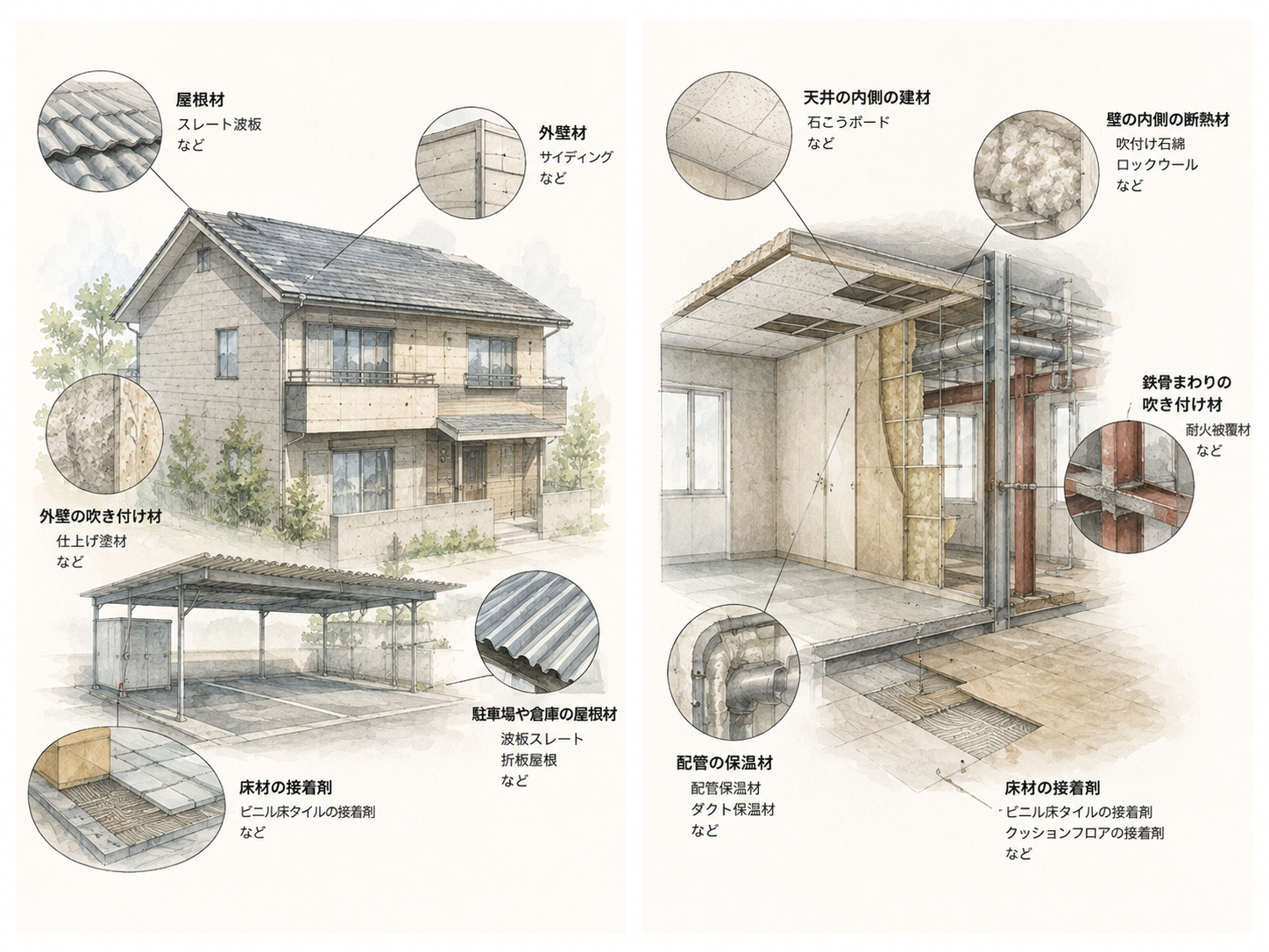 屋根・外壁の建材